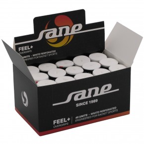 OVERGRIP SANE FEEL+ BLANCO PERFORADO x45
