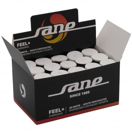 OVERGRIP SANE FEEL+ BLANCO PERFORADO x45